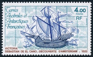 French Southern Antarctic Territories 1980 4f. El Cano's Ship Victoria S...