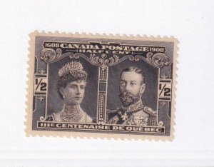 CANADA # 96 VF- MNH QUEBEC ISSUE 1/2cts TERCENTENARY CAT VALUE $45 LOVE QUEBEC