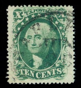 momen: US Stamps #35 Used PSE GRADED Cert XF-90J