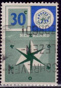 Netherlands, 1957, United Europe, 30c, sc#373, used