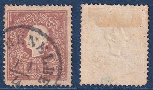 Austria - 1858 - Scott #10 - used - HOHENELBE pmk Czech Republic