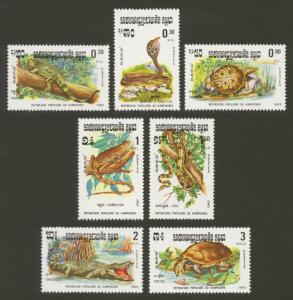 Cambodia Sc# 420-6 MNH Reptiles