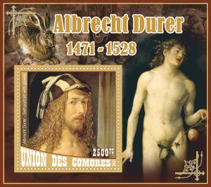 Stamps. Art, painting, Albrecht Durer 2021 8 sheets perforated ** MNH