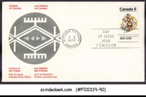 CANADA - 1972 INDIANS OF THE PLAINS - FDC UNADDRESSED