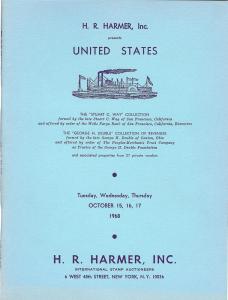 HR Harmer: Sale # 1854-1856  -  United States: The Stuart...