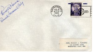 CALIFORNIA TOWN CANCEL,  SACRAMENTO, CA  1960  FDC11476