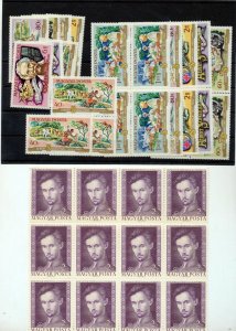 HUNGARY Trains Art Blocks MNH(Aprx 250 Stamps) NT 9078