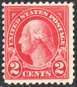 SC#554 2¢ Washington Single (1923) Used