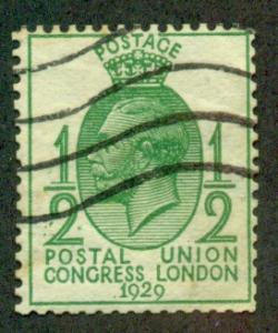 Great Britain #205a  Used  F-VF  Scott $45.00