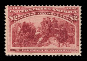 MOMEN: US STAMPS #242 MINT OG H LOT #81025*