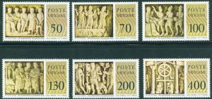 VATICAN Scott 623-628 MNH** 1977 Bas-Relief Sculpture set