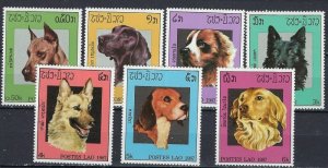 Laos 774-80 MNH 1987 Dogs (ak2604)