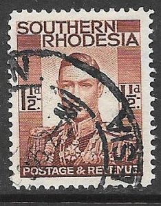 Southern Rhodesia 44: 1.5d George VI, used, F-VF