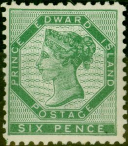 Prince Edward Island 1868 6d Blue-Green SG18 V.F MNH