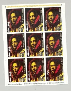 Mongolia #2332 Bob Marley, Music 1v Imperf M/S of 9