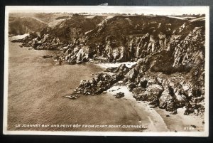 1965 Herm Channel Island England RPPC Postcard Cover To London Joannet Bay