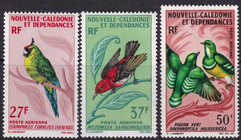 New Caledonia 1966 Sc C48-9A air post set MNH**