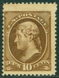 EDW1949SELL : USA 1882. Scott #209 Mint OG. Big stamp. Thin at top. Cat $160.00