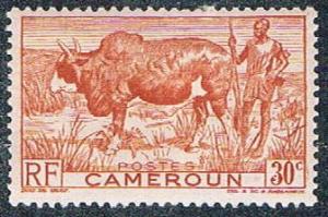 Cameroun 304 MLH Zebu and herder (BP5421)