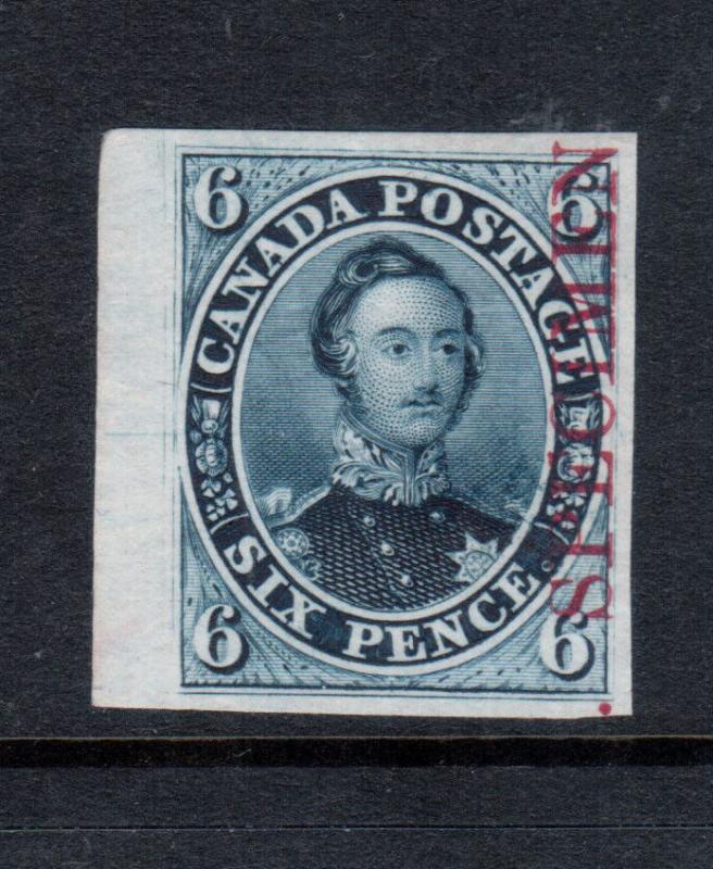 Canada #2TCxi Extra Fine Proof In Greyish Blue On India Paper