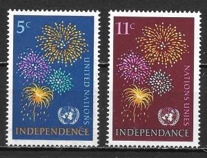 United Nations 168-69 Fireworks set MNH