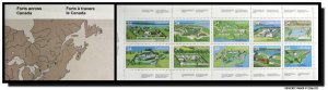 CANADA # BK87 (1050-1059), MNH, Canadian Forts - 2 (1985)