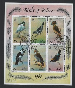 Belize souvenir sheet used sc  500