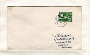 SWEDEN; 1954 Arctic POSTMARK Letter/Cover fine used, Muodoslompolo