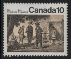 Canada 1976 MH Sc 579i 10c The Iroquoians Variety: missing shoulder medallion...