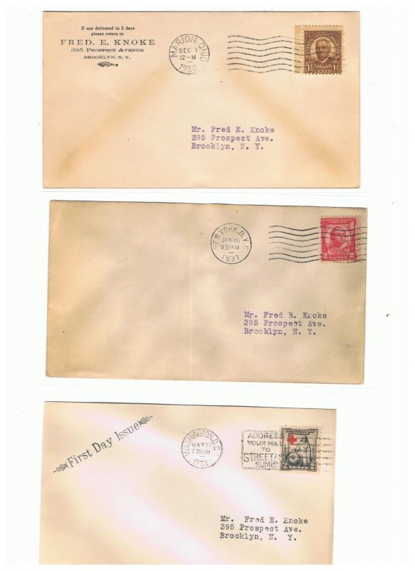 Nice lot of early US First Day Covers    1927 -1937