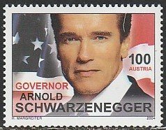2004 Austria - Sc 1961 - MNH VF - 1 single - Arnold Schwarzenegger, Governor