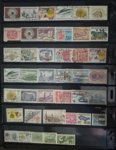 CZECHOSLOVAKIA  Used CTO Stamp Lot Collection Stock Book Page  T120