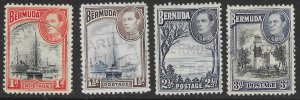 Bermuda #118-120,123 nice used set.  Ships, Lake, Lighthouse.