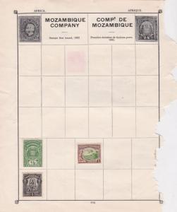 Mozambique Stamps on Album Page ref R18910