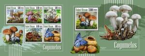 Z08 GB18906ab GUINEA-BISSAU 2018 Mushrooms MNH ** Postfrisch Set