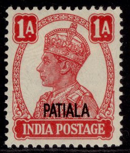 INDIAN STATES - Patiala GVI SG106, 1a carmine, M MINT.