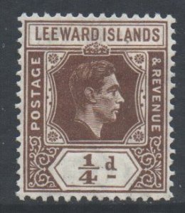 Leeward Is Scott 103 - SG95, 1938 George VI 1/4d MH*