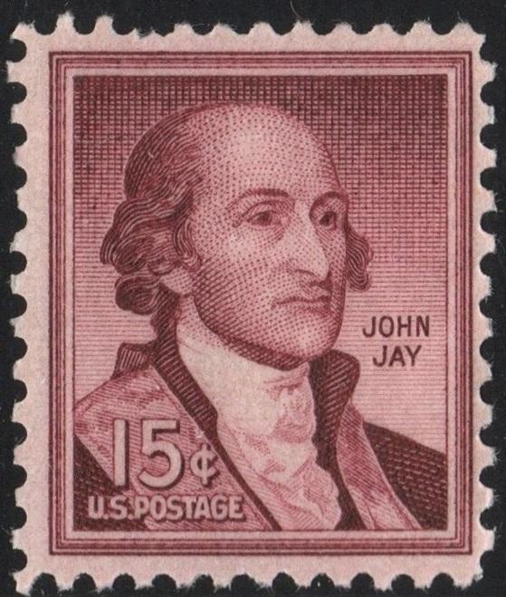 SC#1046 15¢ John Jay Single (1958) MNH