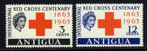 ANTIGUA QE II 1963 Red Cross Centenary Set SG 147 & SG 148 MINT 