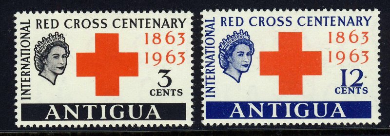 ANTIGUA QE II 1963 Red Cross Centenary Set SG 147 & SG 148 MINT 