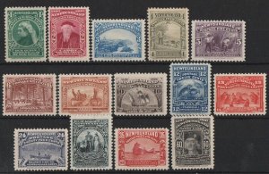 NEWFOUNDLAND 1897 Anniversary set. SG 66-79 cat £325. Unitrade 61-74 cat C$500.