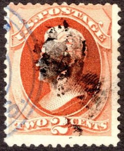 1875, US 2c, Jackson, Used, Sc 178