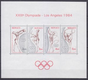 1984 Monaco 1618-21/B25 1984 Olympic Games in Los Angeles 7,00 €