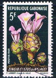 Gabon 246 Used African plant lr 1969 (G0323)+