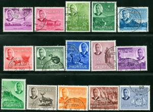 MAURITIUS Sc. 235-49 - Complete used set!