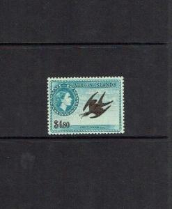 British Virgin Islands: 1956, $4.80, Frigate Bird, Mint