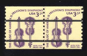 US #1613a MNH Joint Line Pair Guitar Bureau Precancel  (104)