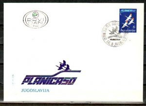 Yugoslavia, Scott cat. 1727. Ski Jumping issue. Birds shown. First day cover. ^