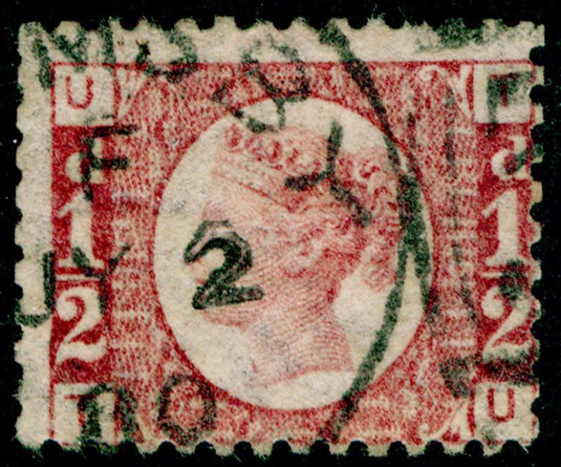 SG48, ½d rose-red PLATE 15, USED, CDS. Cat £40. TU 