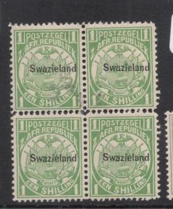 Swaziland SG 3 Block of 4 MNH (4dfe)